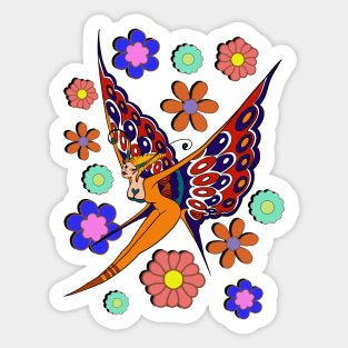 Butterfly 1977 Sticker